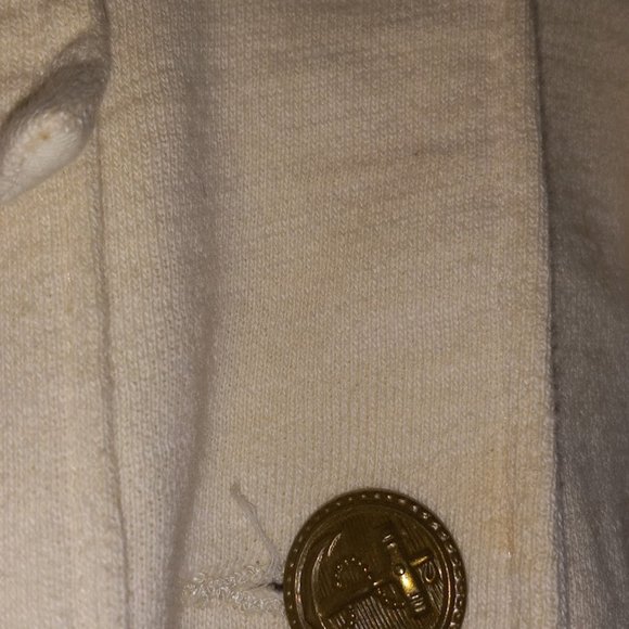 Ralph Lauren Denim & Supply Women Military Army Cotton French Terry Gold Trim - Picture 4 of 10